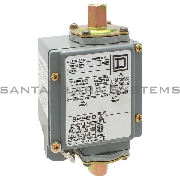 Square D 9012-GGW4 Pressure Switch Product Image