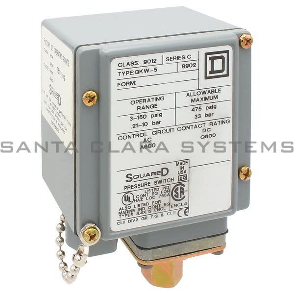 Square D 9012-GKW5 Pressure Switch Product Image
