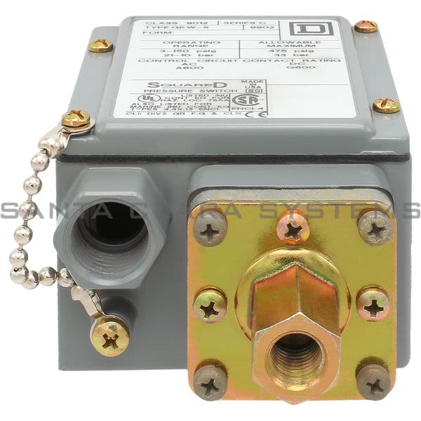 Square D 9012-GKW5 Pressure Switch Product Image