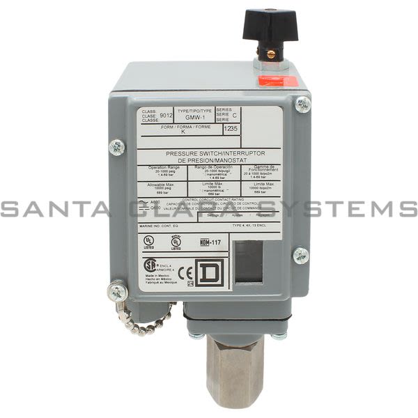Square D 9012-GMW1 Pressure Switch Product Image