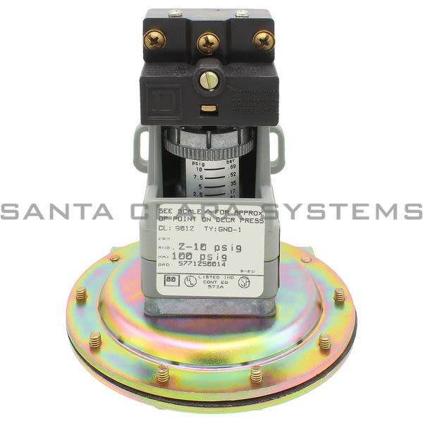 Square D 9012-GNO1 Pressure Switch Product Image