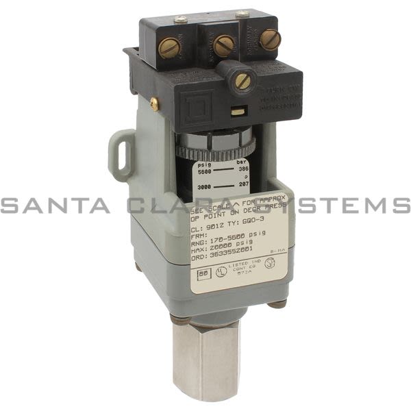 Square D 9012-GQO3 Pressure Switch Product Image