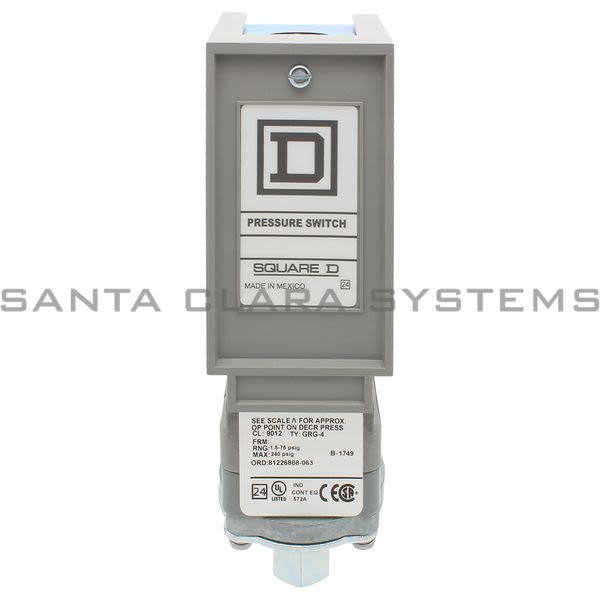 Square D 9012-GRG4 Pressure Switch Product Image