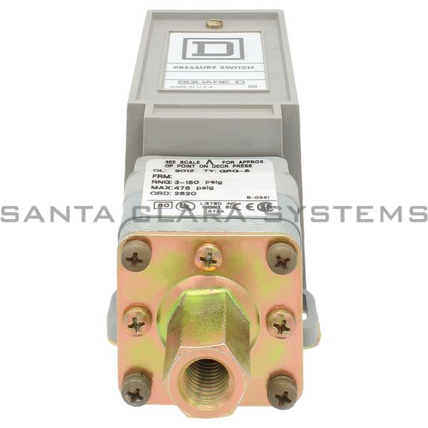 Square D 9012-GRG5 Pressure Switch Product Image