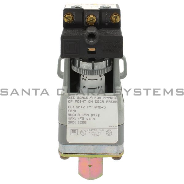 Square D 9012-GRO5 Pressure Switch Product Image