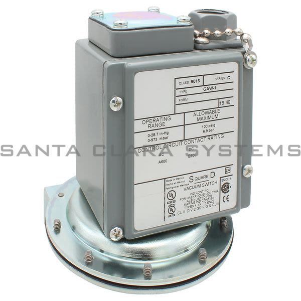 Square D 9016-GAW1 Vacuum Switch Product Image