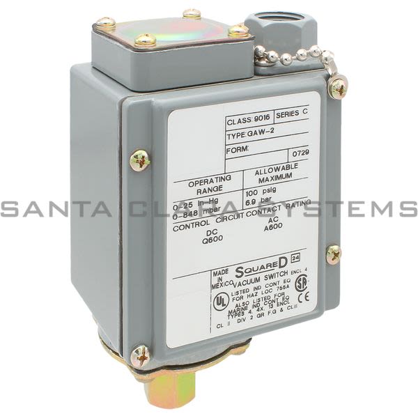 Square D 9016-GAW2 Vacuum Switch Product Image