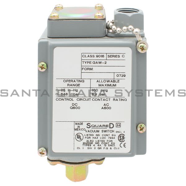 Square D 9016-GAW2 Vacuum Switch Product Image