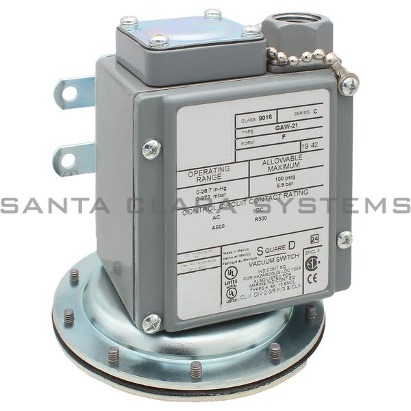 Square D 9016-GAW21 Electromechanical Vacuum Switch Diaphragm Product Image