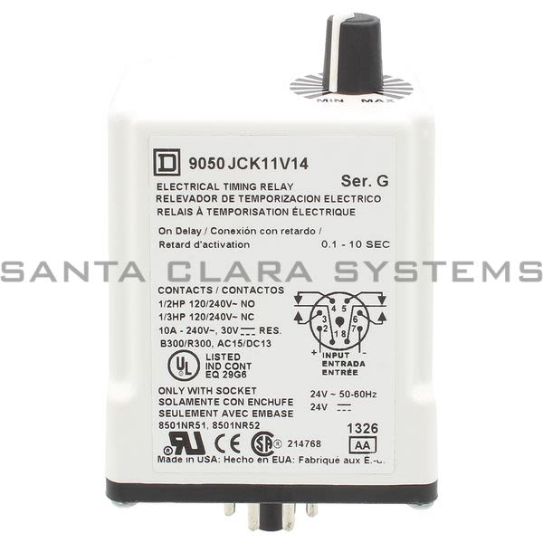 Square D 9050-JCK11V14 Timing Relay Product Image