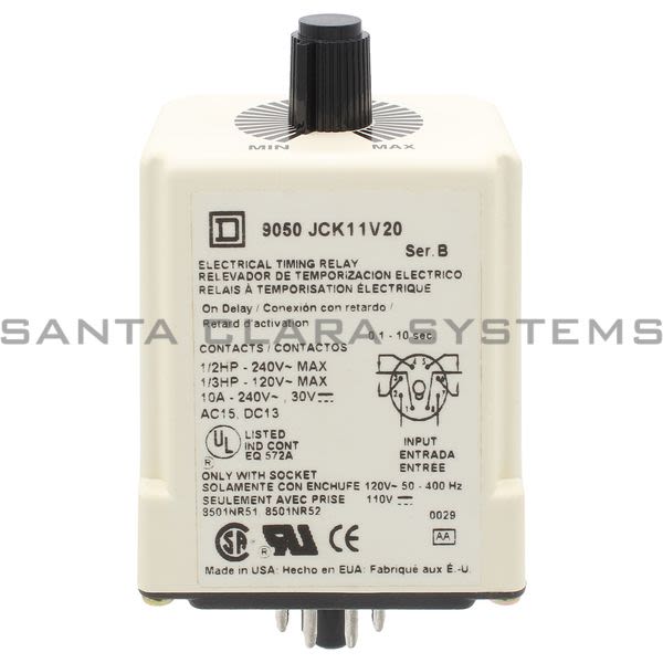 Square D 9050-JCK11V20 Timing Relay Product Image