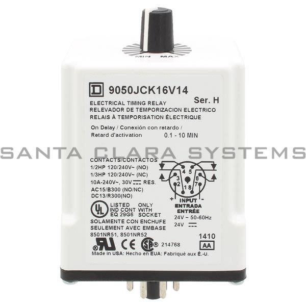 Square D 9050-JCK16V14 Timer Relay Product Image