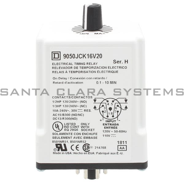 Square D 9050-JCK16V20 Timing Relay Product Image