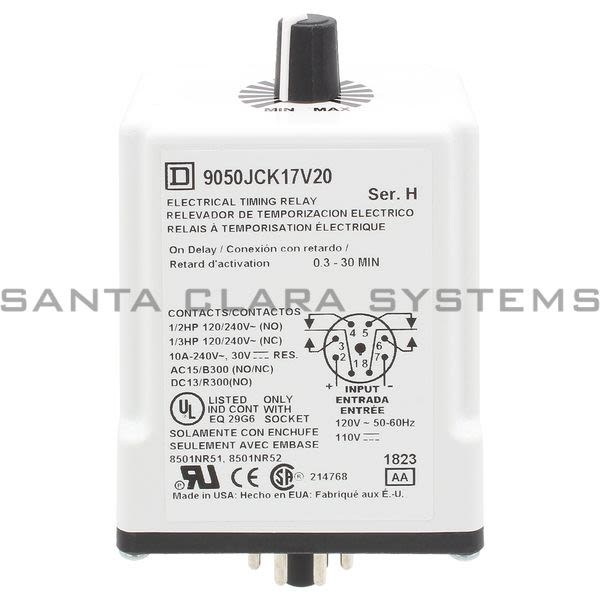 Square D 9050-JCK17V20 Timing Relay Product Image