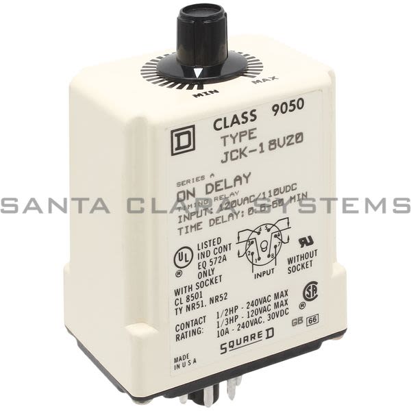 Square D 9050-JCK18V20 Timing Relay Product Image