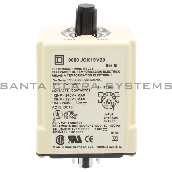 Square D 9050-JCK19V20 Timer Relay Product Image