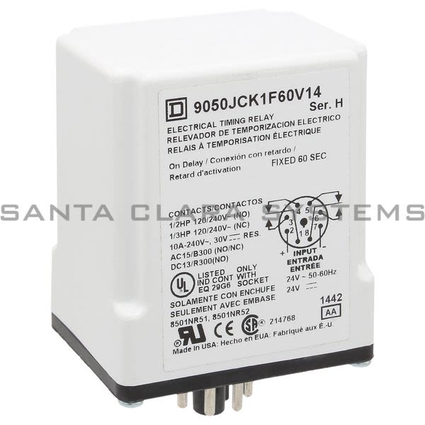 Square D 9050-JCK1F60V14 Timing Relay Product Image