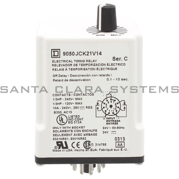 Square D 9050-JCK21V14 Timing Relay Product Image