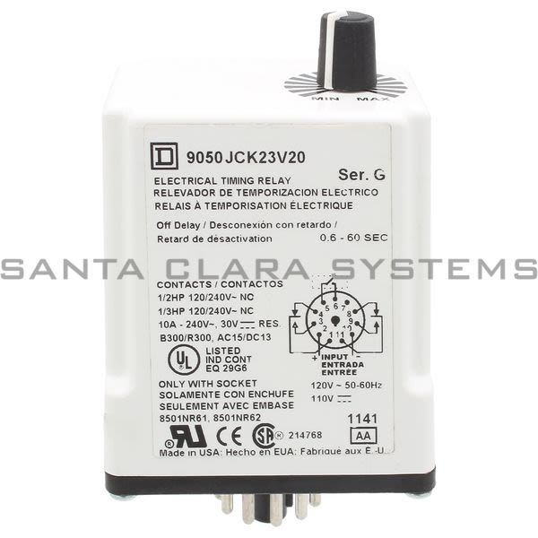 Square D 9050-JCK23V20 Timer Relay Product Image