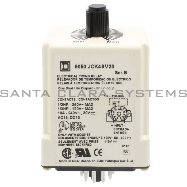 Square D 9050-JCK49V20 Relay Product Image