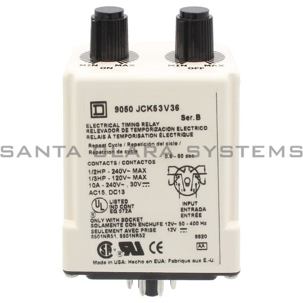 Square D 9050-JCK53V36 Relay Product Image