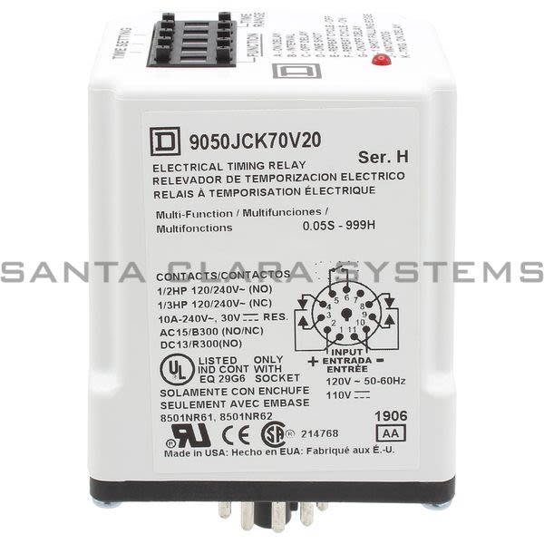 Square D 9050-JCK70V20 Timing Relay Product Image