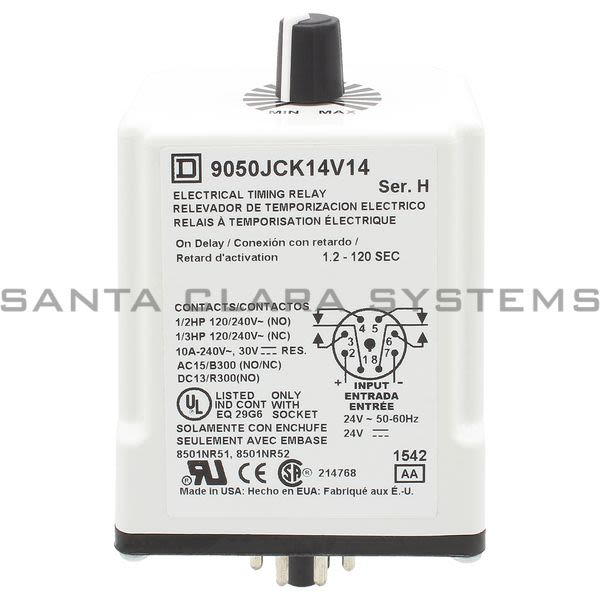 Square D 9050JCK14V14 Timer Relay Product Image