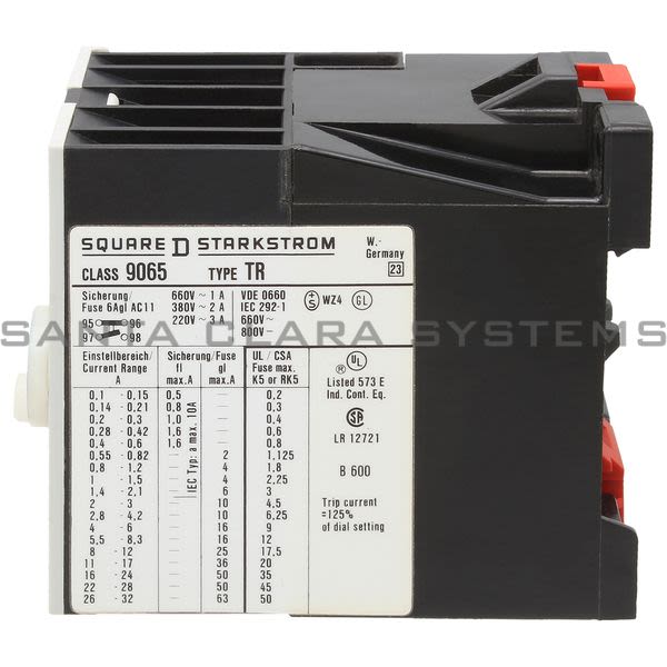 Square D 9065-TR26 Starter Motor Protector Product Image