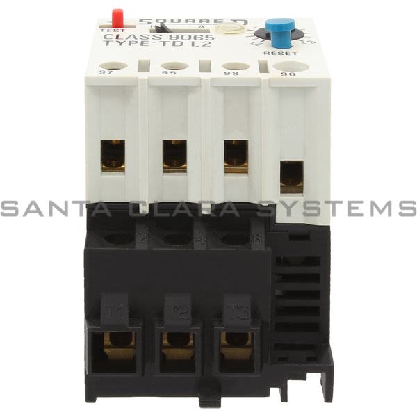 Square D 9065TD1.2 Thermal Overload Relay 1.2-1.8amp Product Image