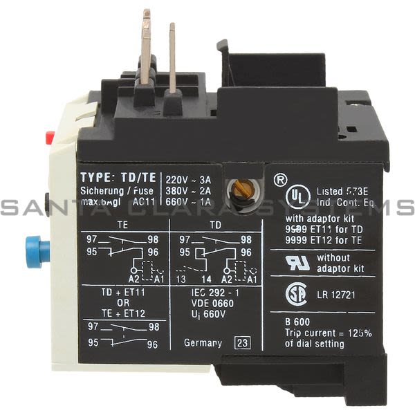 Square D 9065TE8 Thermal Overload Relay 8-11.5amp Product Image