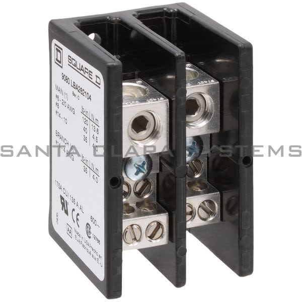 Square D 9080-LBA262104  Power Distribution Block Product Image