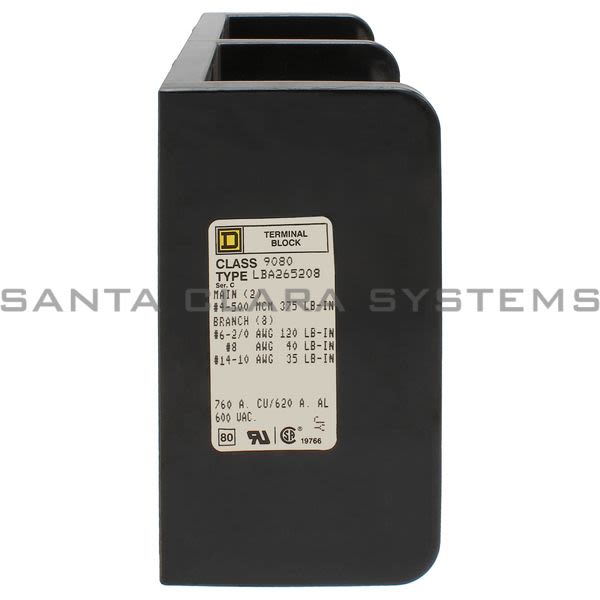 Square D 9080-LBA265208  Power Distribution Block Product Image