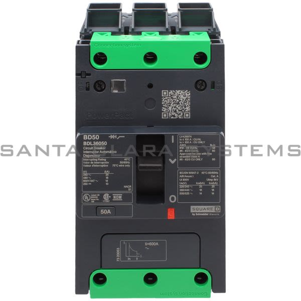 Square D BDL36050 PowerPact Circuit Breaker Product Image