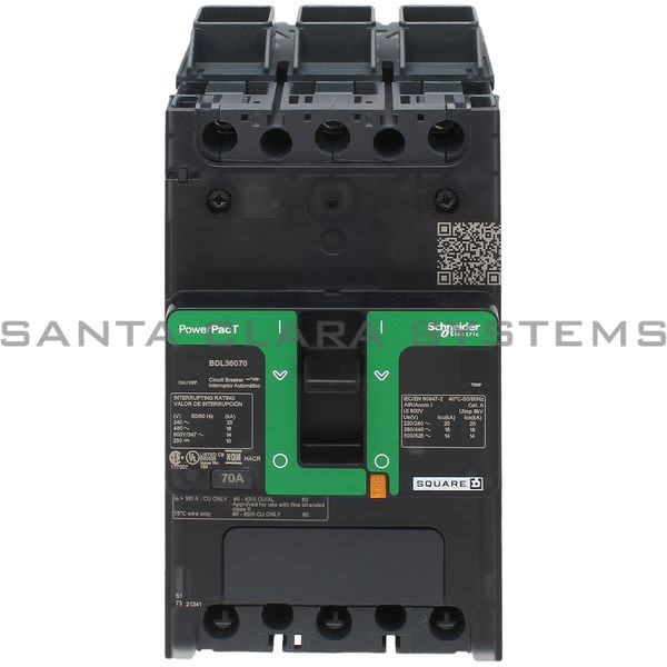 Square D BDL36070 PowerPact | Circuit Breaker Product Image