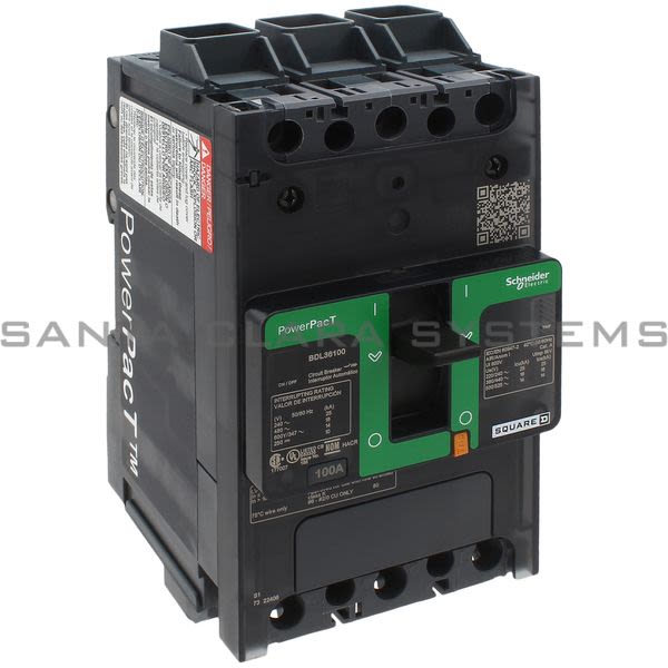 Square D BDL36100 PowerPact Circuit Breaker Product Image