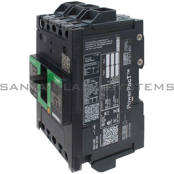 Square D BDL36100 PowerPact Circuit Breaker Product Image