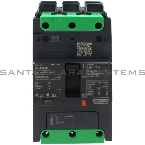 Square D BJL36080 Circuit Breaker Product Image