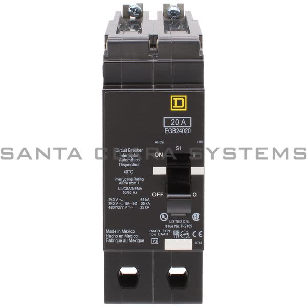 Square D EGB24020 Mini Circuit Breaker Product Image