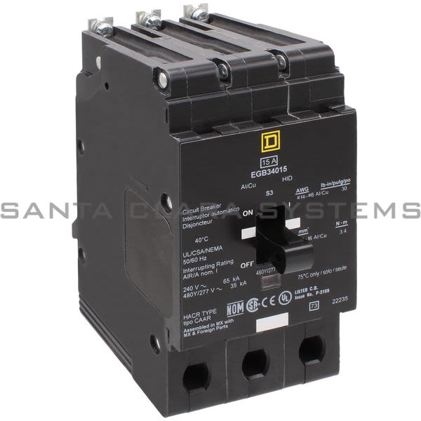 Square D EGB34015 Mini Circuit Breaker Product Image