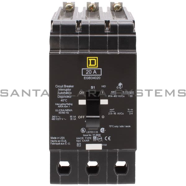 Square D EGB34020 Circuit Breaker Product Image