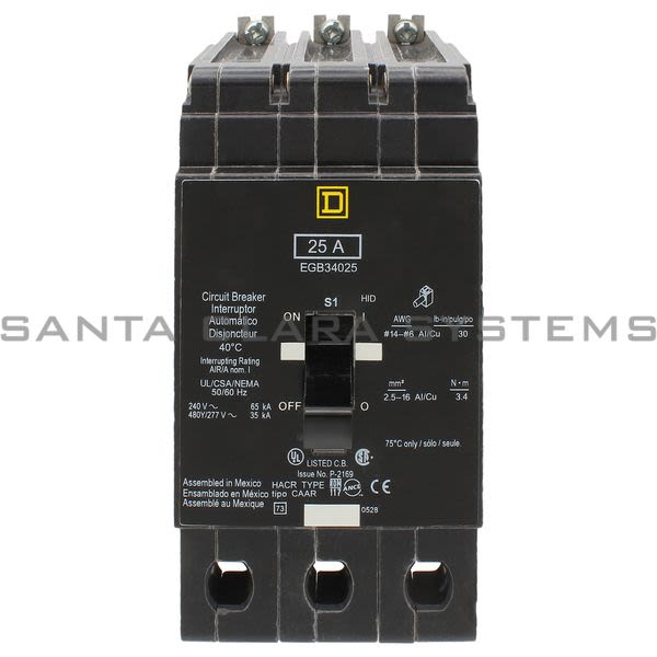 Square D EGB34025 Circuit Breaker Product Image