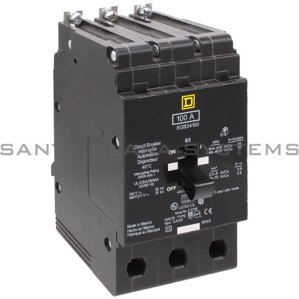 Square D EGB34100 Circuit Breaker Product Image