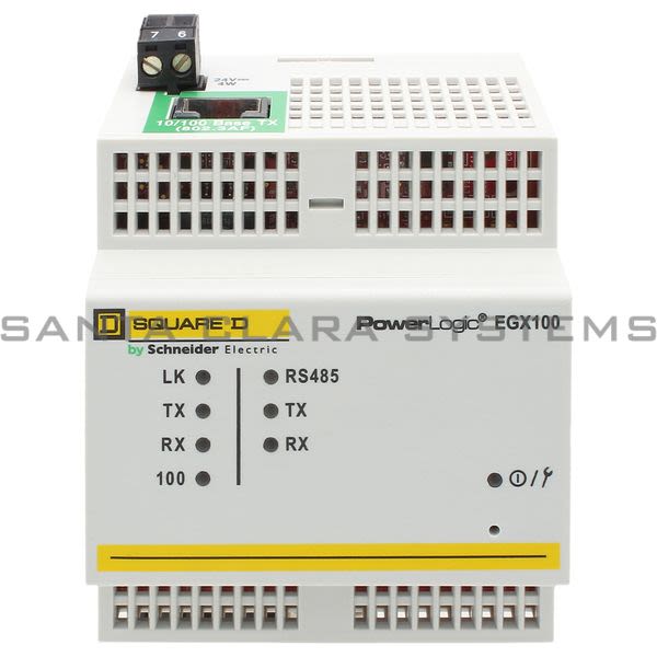 Square D EGX100SD Ethernet Gateway RS485/RS232 10/100 Base TX Product Image