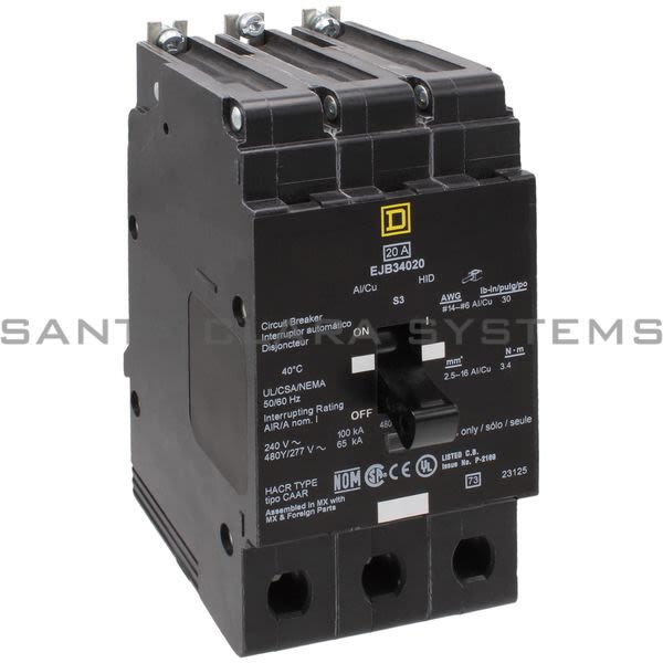 Square D EJB34020 Circuit Breaker Product Image