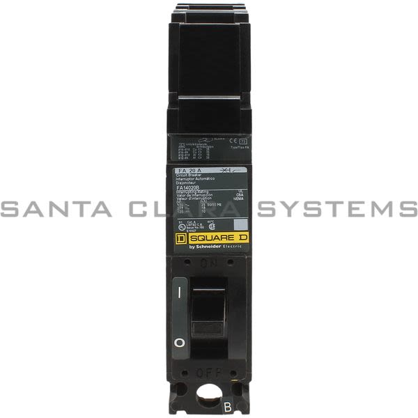 Square D FA14020B Circuit Breaker Product Image