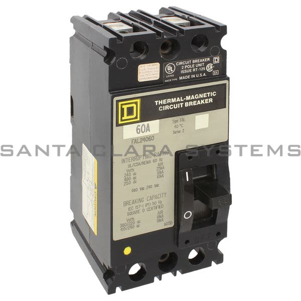 Square D FAL24060 Thermal Magnetic Circuit Breaker Product Image