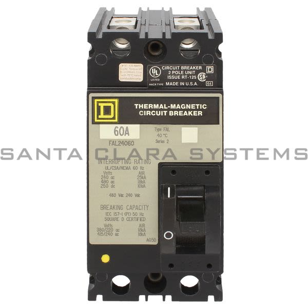 Square D FAL24060 Thermal Magnetic Circuit Breaker Product Image