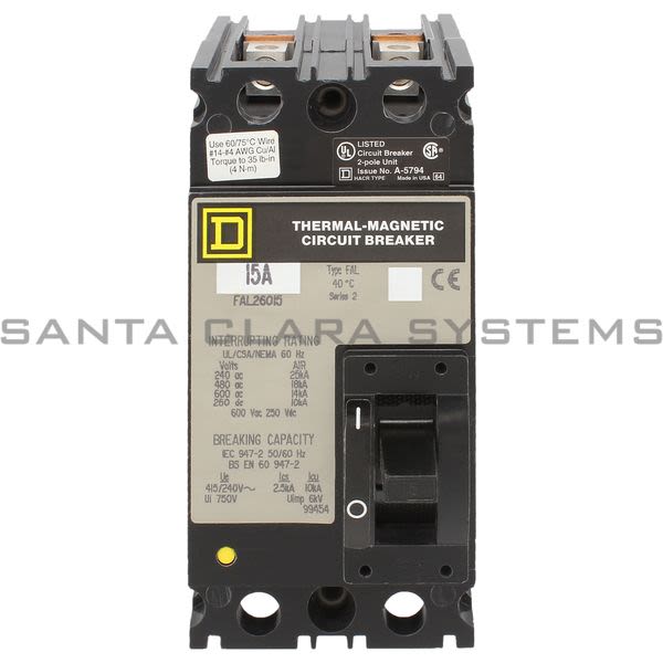 Square D FAL26015 Circuit Breaker Product Image