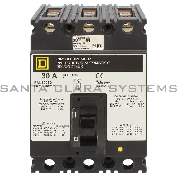 Square D FAL32030 Circuit Breaker Product Image