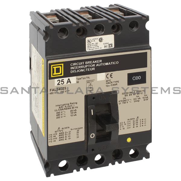 Square D FAL34025 Circuit Breaker Product Image